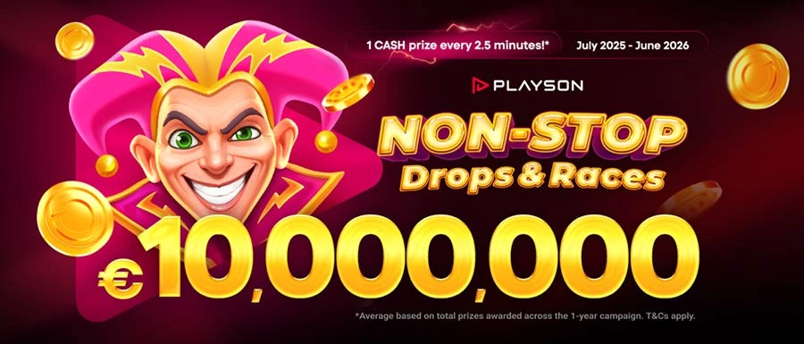 Playson Non-Stop Drops and Races Haz Casino Playson Non-Stop Drops and Races Tournament